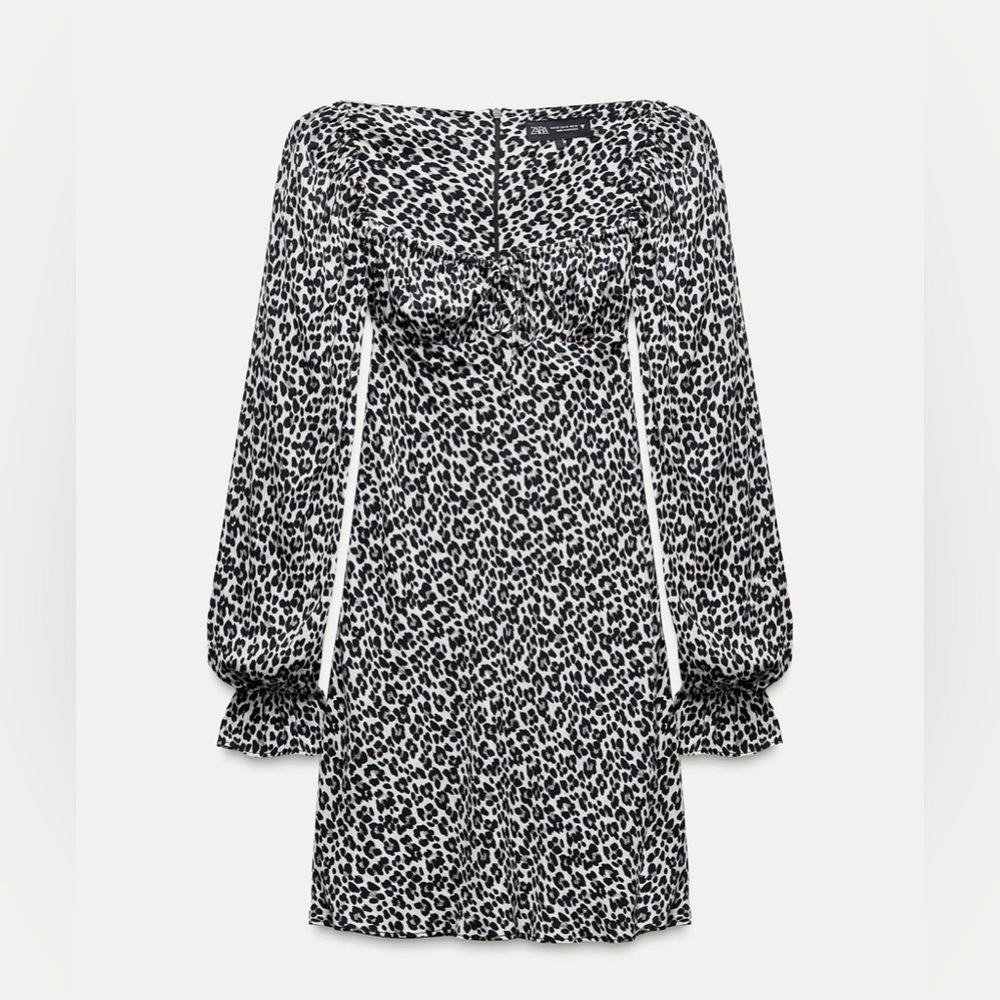 ZARA ANIMAL PRINT DRESS .SIZE L